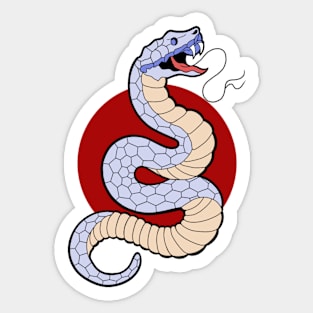 Big red snake Sticker